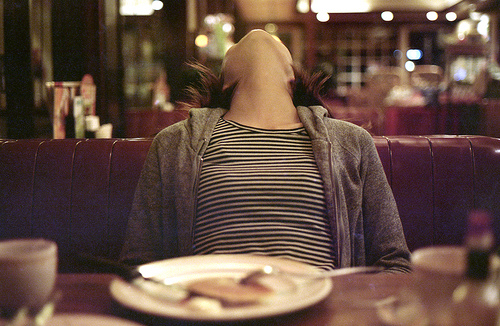 Misery Loves Company girl in diner